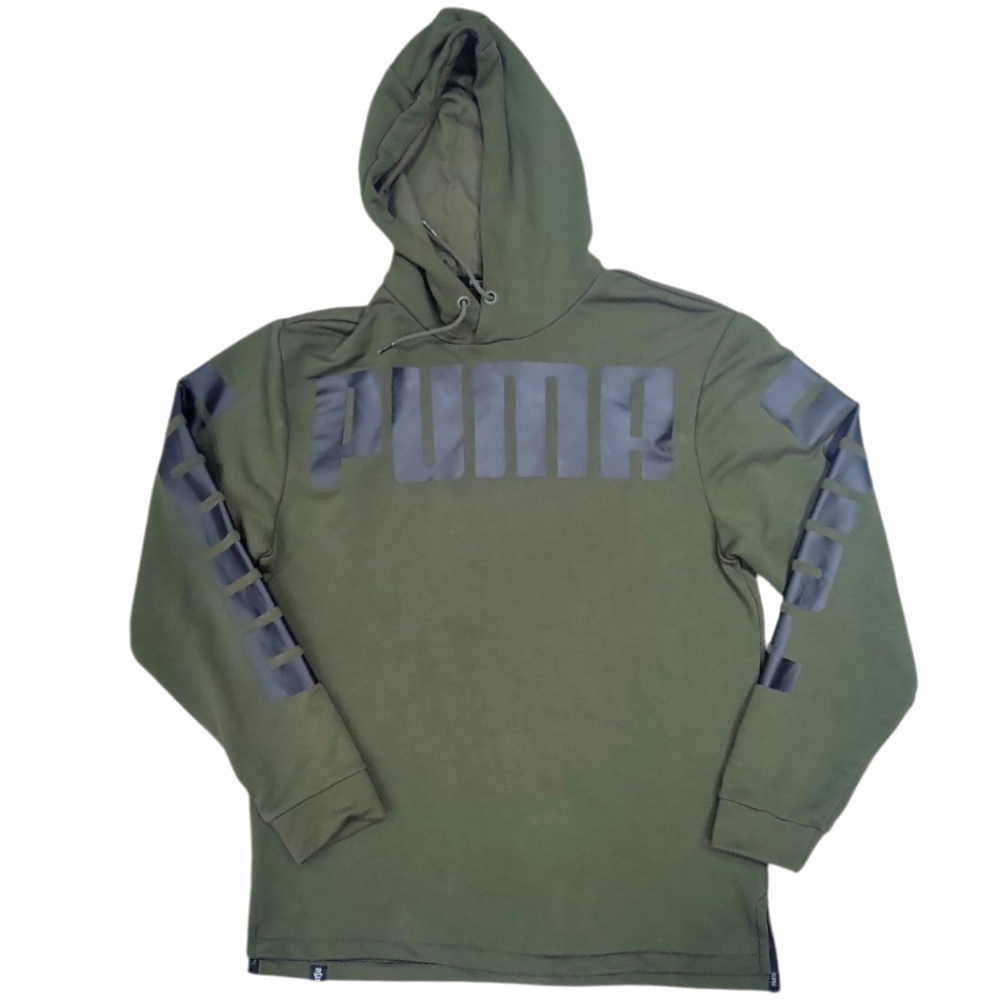 Puma Men's Green Hoodie Size Medium